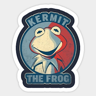 Muppets Kermit The Frog - Vintage Sticker